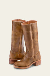 Estelle Vanthorpe | Dark Brown Knee-High Leather Boots Slim Fit