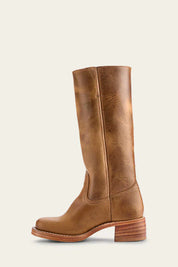 Estelle Vanthorpe | Dark Brown Knee-High Leather Boots Slim Fit