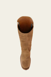 Estelle Vanthorpe | Dark Brown Knee-High Leather Boots Slim Fit