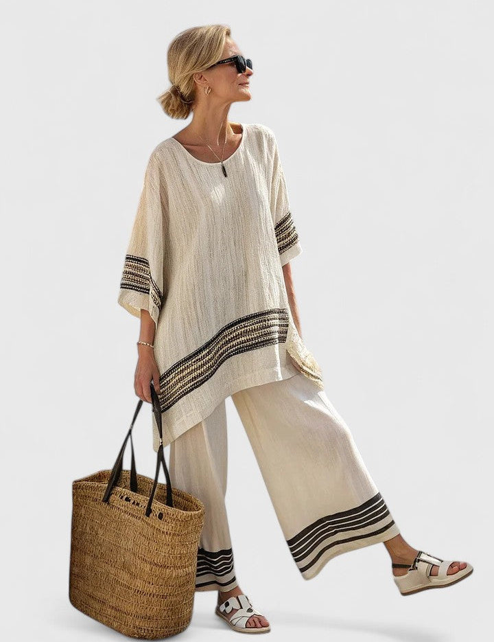 Seraphina Wycliffe | Lavender Linen Two-Piece Lounge Set