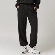 Cécile Montvallon | Beige Cotton-Spandex Joggers for Women