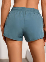 Frederica Lansdowne | Black 2-in-1 Mesh Athletic Shorts with Phone Pocket