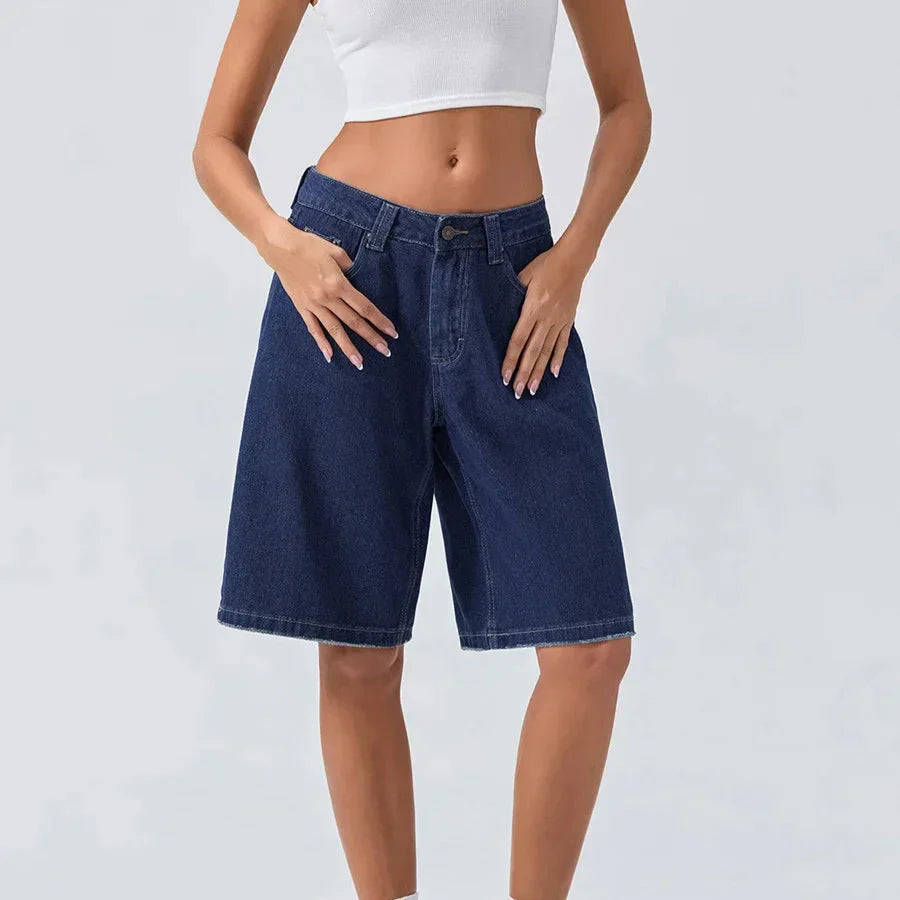 Corinthia Blackmore | 90's Low Rise Relaxed Denim Shorts