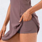 Blanche Fairweather | Sleeveless Tennis Dress with Built-In Shorts