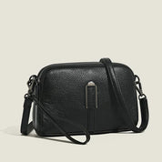 Margaux Delacroix | Elegant Blue Leather Crossbody Shoulder Bag
