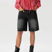 Corinthia Blackmore | 90's Low Rise Relaxed Denim Shorts