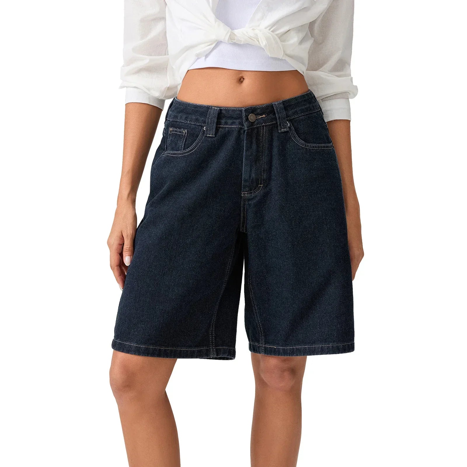 Corinthia Blackmore | 90's Low Rise Relaxed Denim Shorts