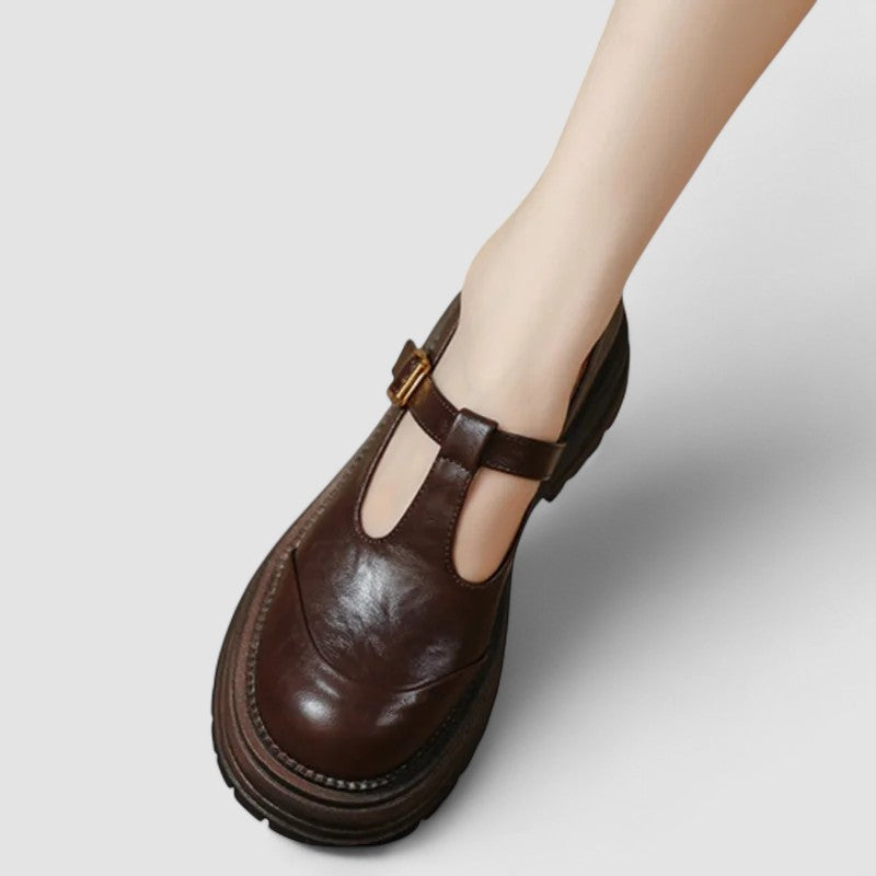 Claudette Hargrove | Orthopedic Brown Mary Jane Flats