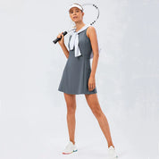 Blanche Fairweather | Sleeveless Tennis Dress with Built-In Shorts