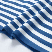 Céleste Ravenhill | Navy & White Striped Long-Sleeve Knit Top