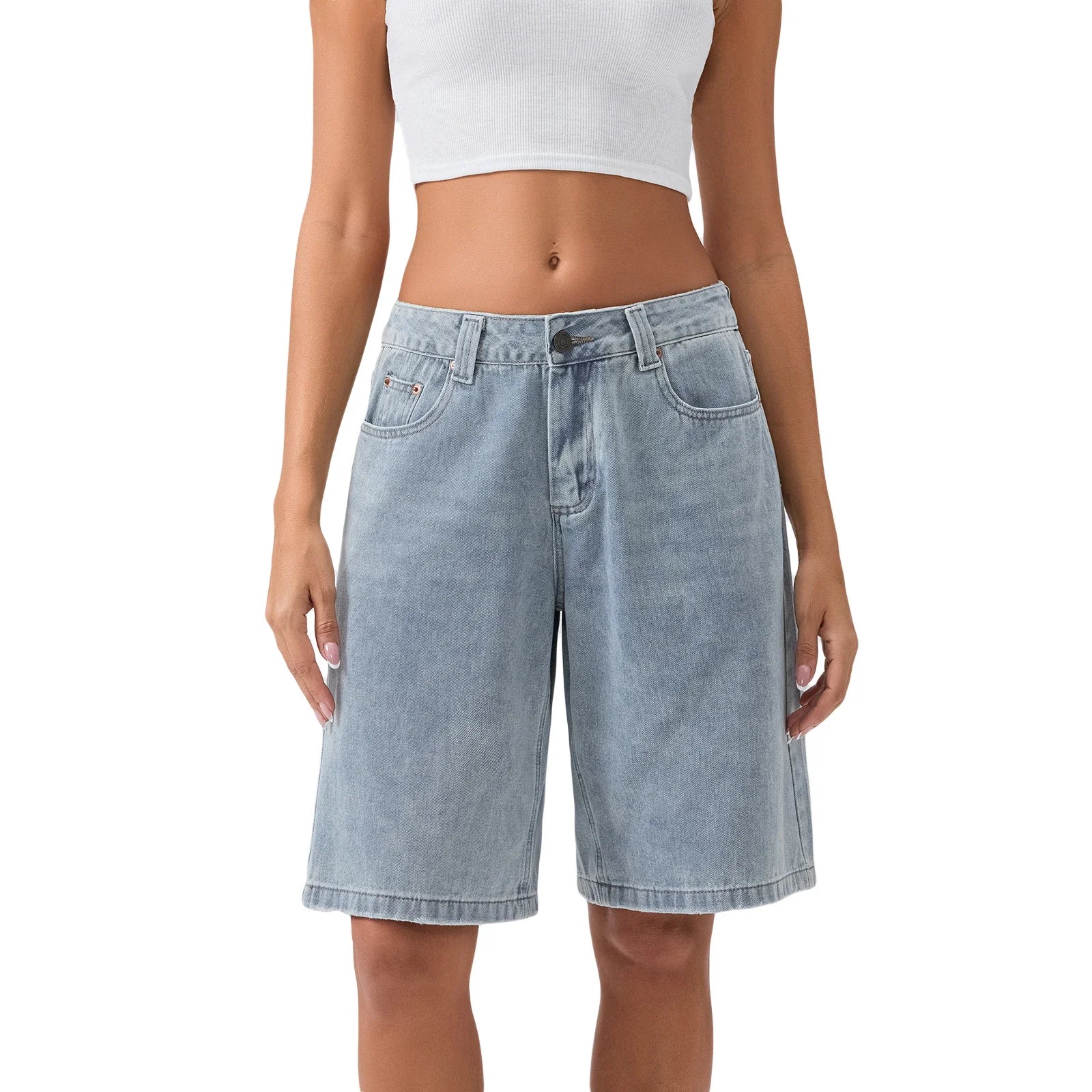 Corinthia Blackmore | 90's Low Rise Relaxed Denim Shorts