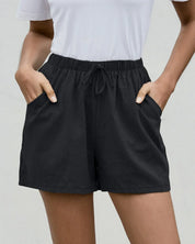 Aurelie Fontevraud | Casual Linen Shorts with Drawstring Waist