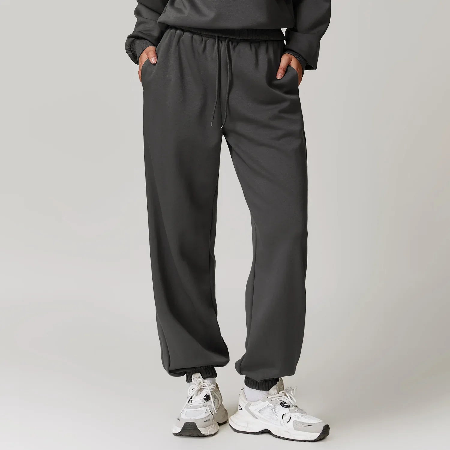 Cécile Montvallon | Beige Cotton-Spandex Joggers for Women