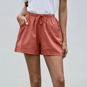 Aurelie Fontevraud | Casual Linen Shorts with Drawstring Waist