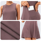 Blanche Fairweather | Sleeveless Tennis Dress with Built-In Shorts