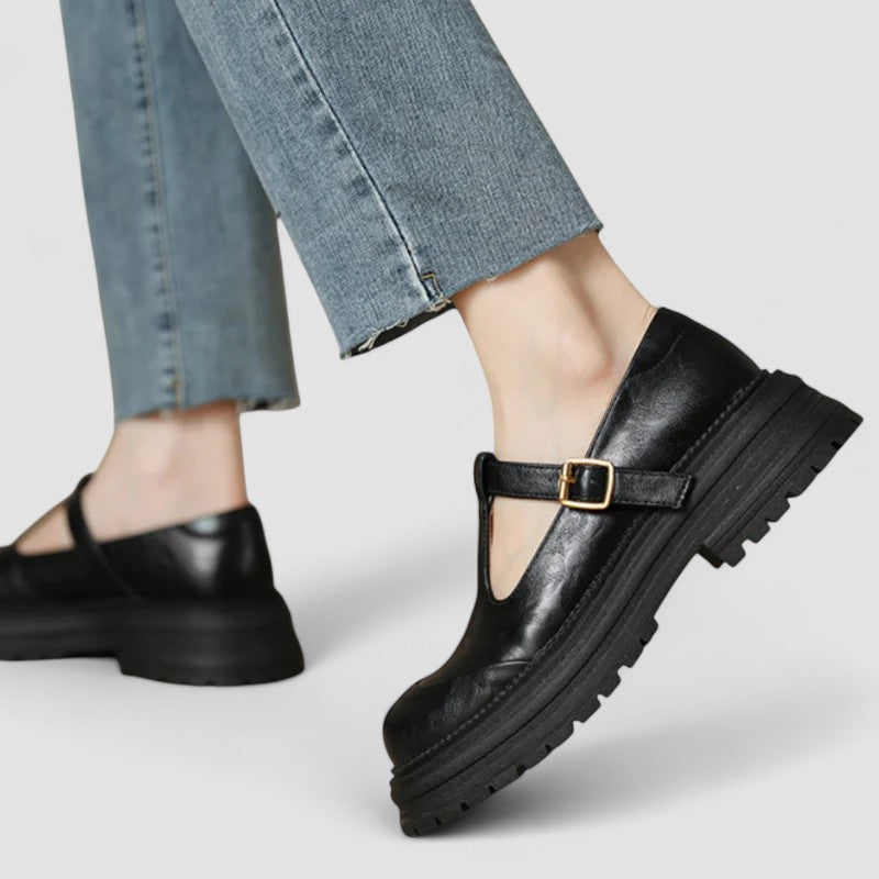 Claudette Hargrove | Orthopedic Brown Mary Jane Flats