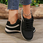 Philippa Davenport | Leather Patchwork Platform Sneakers in Khaki