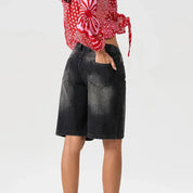 Corinthia Blackmore | 90's Low Rise Relaxed Denim Shorts