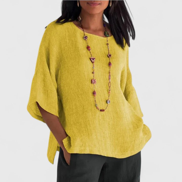 4 Sleeve Blouse in Grey