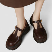Claudette Hargrove | Orthopedic Brown Mary Jane Flats