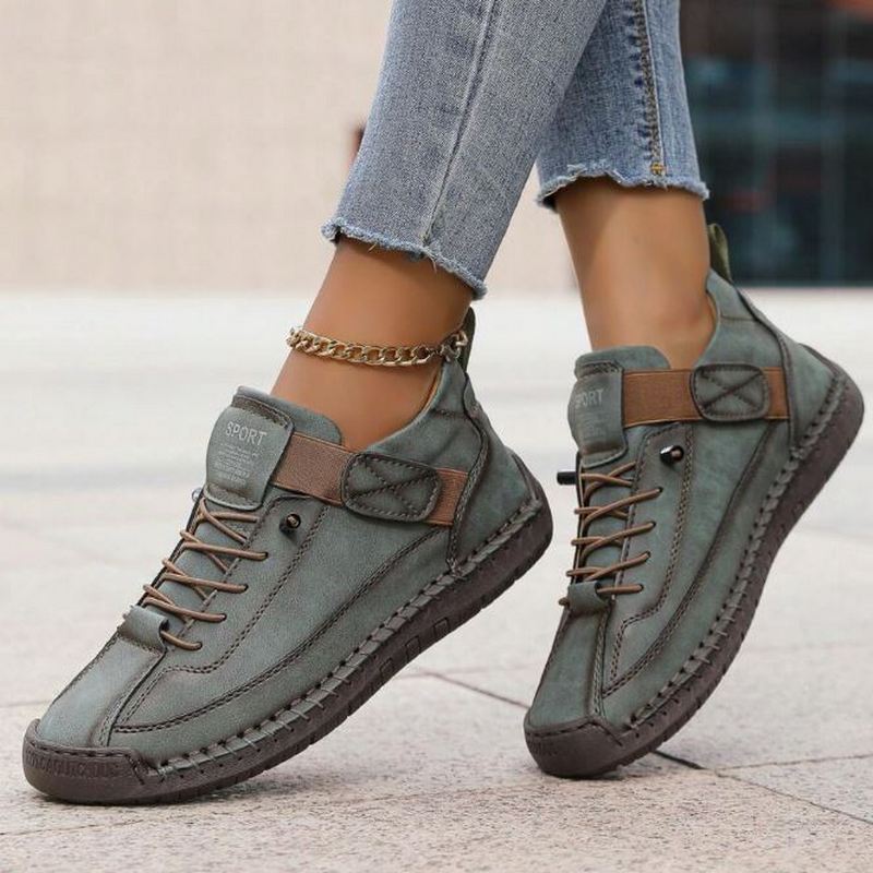 Elspeth Cavendish | Orthopedic Comfort Sneakers in Sage Green