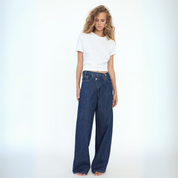 Christiane Bellefort | High-Rise Wide-Leg Light Wash Jeans
