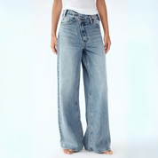 Christiane Bellefort | High-Rise Wide-Leg Light Wash Jeans