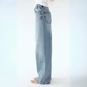 Christiane Bellefort | High-Rise Wide-Leg Light Wash Jeans