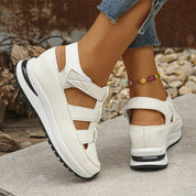 Giselle Ravencourt | Black Platform Gladiator Sandal Sneakers