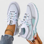 Adeline Beauchamp | Orthopedic Mesh Sneakers in Pink Beige