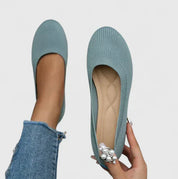 Harriet Lonsdale | Black Knit Ballet Flats with Ergonomic Sole