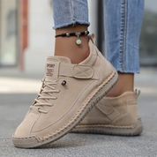 Claudette Fairstone | Orthopedic Sneakers Beige Wide Fit