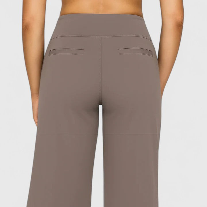 Léontine Beauverne | High-Waist Wide Leg Black Trousers