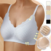 Clarisse Montvalois | Black Lace Wireless V-Neck Bra