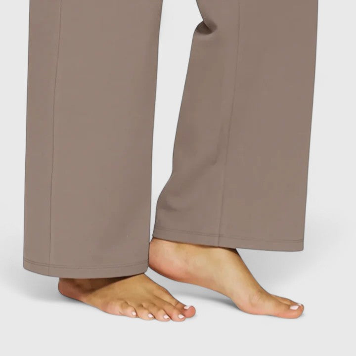 Léontine Beauverne | High-Waist Wide Leg Black Trousers