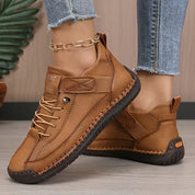 Claudette Fairstone | Orthopedic Sneakers Beige Wide Fit