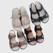 Veronique Ashgrove | Orthopedic Platform Sandals in Taupe