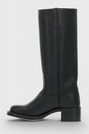 Beatrice Langford | Tan Leather Knee-High Western Boots