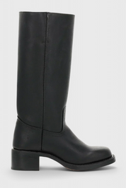 Beatrice Langford | Tan Leather Knee-High Western Boots