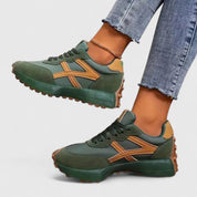 Elspeth Ravenmore | Black & Beige Orthopedic Platform Sneakers