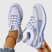 Adeline Beauchamp | Orthopedic Mesh Sneakers in Pink Beige