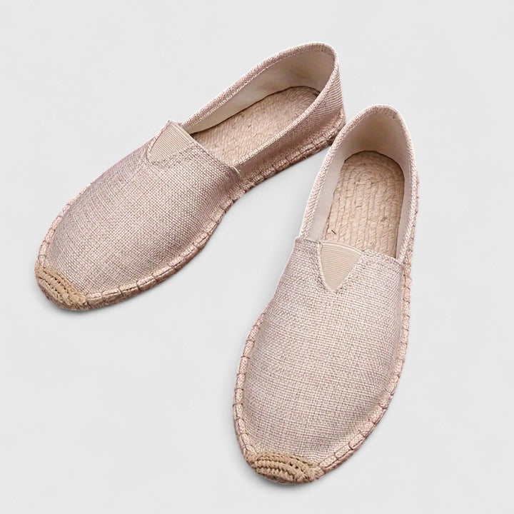 Lucienne Vosburgh | White Canvas Espadrille Loafers