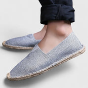 Lucienne Vosburgh | White Canvas Espadrille Loafers