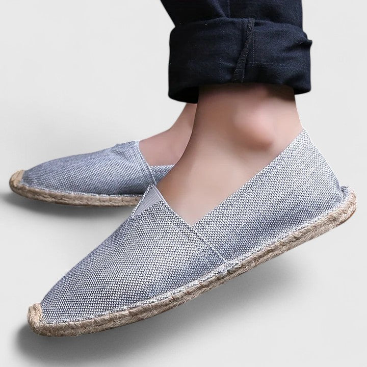 Lucienne Vosburgh | White Canvas Espadrille Loafers