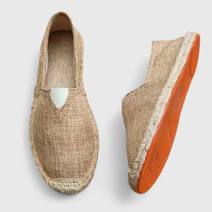 Lucienne Vosburgh | White Canvas Espadrille Loafers