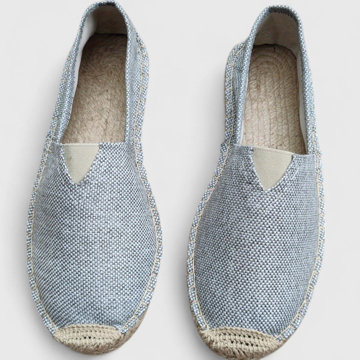 Lucienne Vosburgh | White Canvas Espadrille Loafers