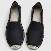 Lucienne Vosburgh | White Canvas Espadrille Loafers