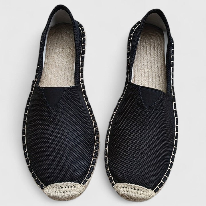 Lucienne Vosburgh | White Canvas Espadrille Loafers