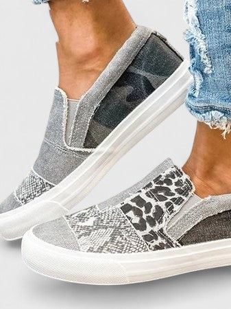 Arabella Kensington | Animal Print Slip-On Orthopedic Loafers