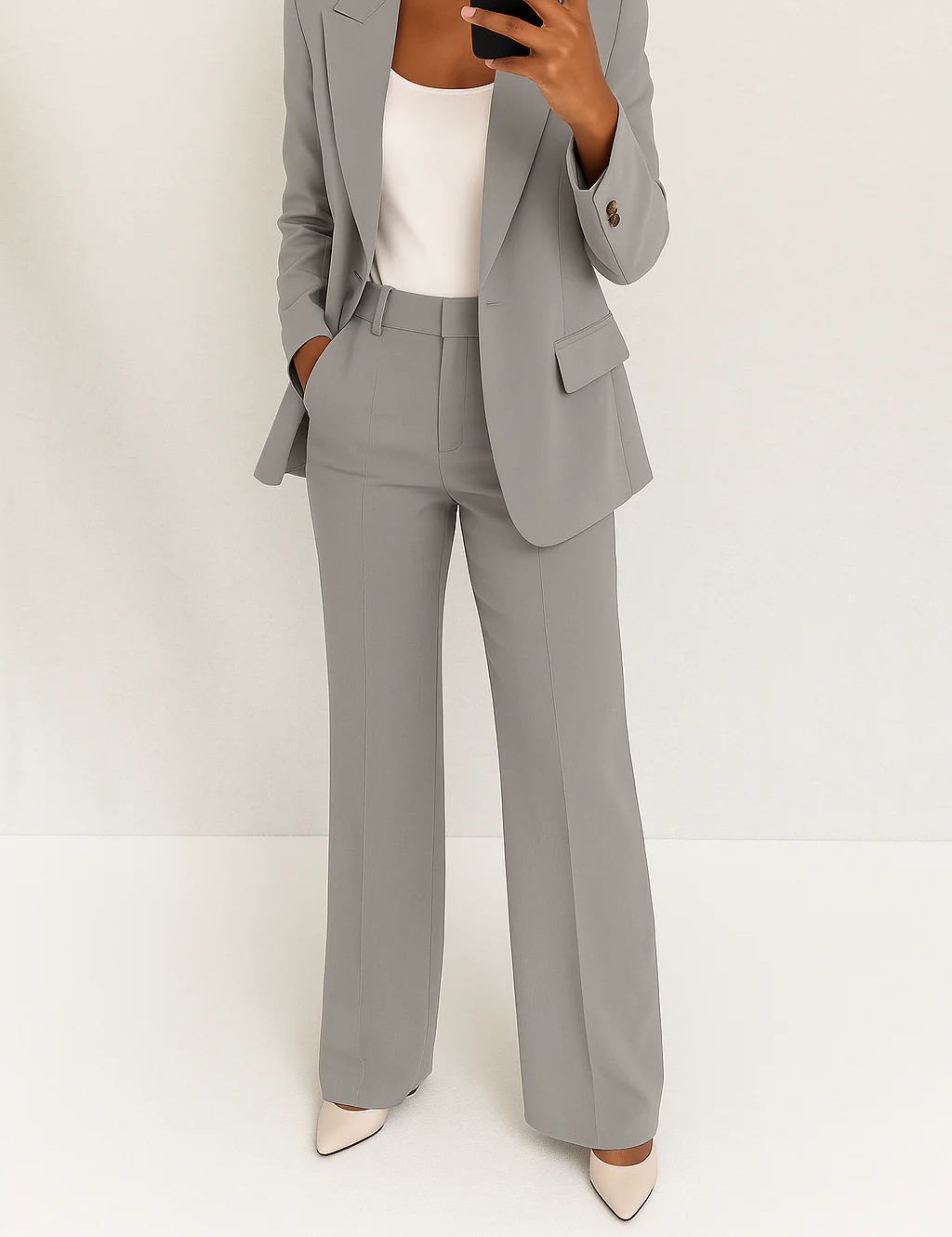 Céleste Fontenoire | Blue Two-Piece Tailored Suit for Women